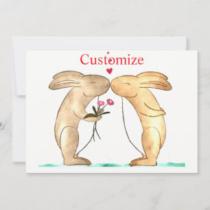 Anúncio Casal de Coelhos Beijando Thunder_Cove