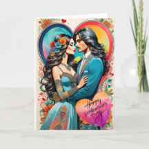 Casal Hippie namorados na Embraque