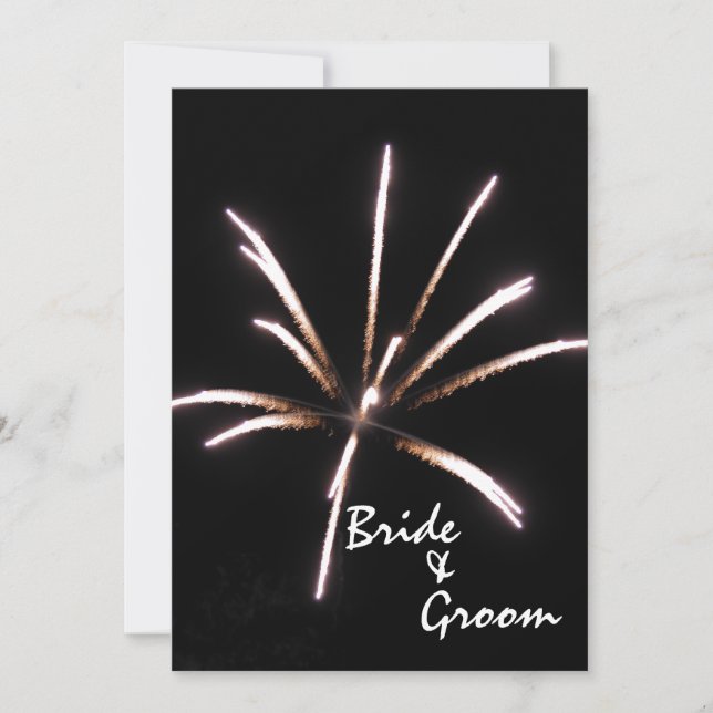Anúncio Casamento/Anúncio de Elopemento do Fireworks (Frente)