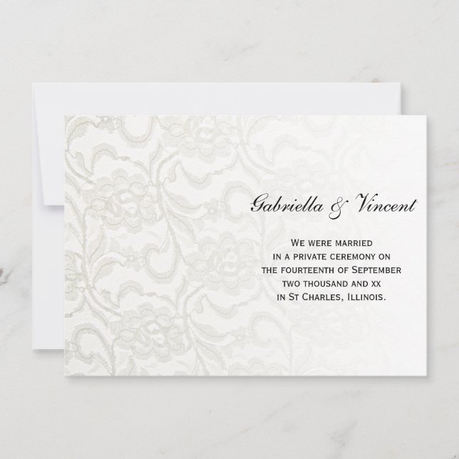 Anúncio Casamento branco/Anúncio de empacotamento (Frente)