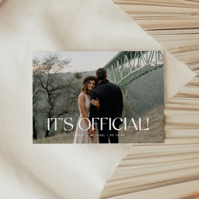 Anúncio Casamento com Foto Minimalista Moderna (Criador carregado)