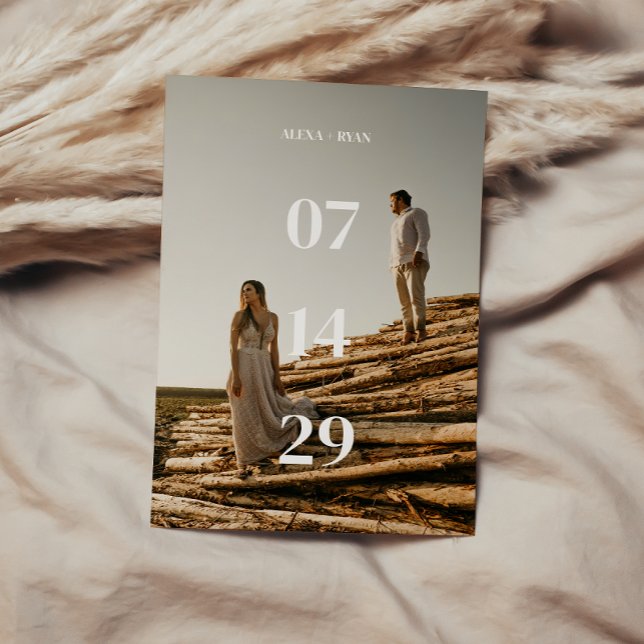 Anúncio Casamento com Foto Ousada Moderna e Minimalista (Criador carregado)