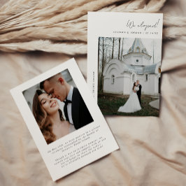 Anúncio Casamento com Roteiro de Elopamento Minimalista de