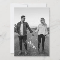 Casamento com Tipografia Luxuosa Salva a Data