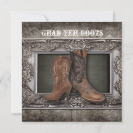 Anúncio Casamento cowboy country ocidental grunge