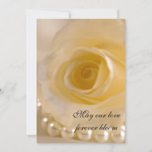 Anúncio Casamento da pérola do rosa branco/anúncio do