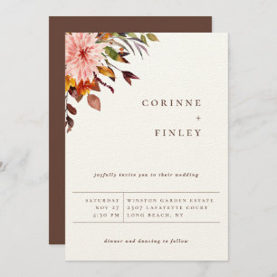 Anúncio Casamento de Buquê Rustic Autumn