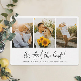 Anúncio Casamento de Elopemento de Colagem Multifotográfic