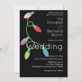 Anúncio Casamento de Férias de Natal Moderno