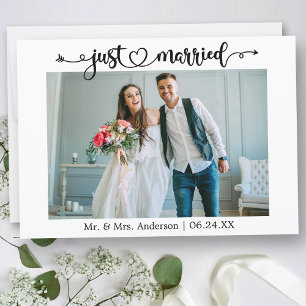 Anúncio Casamento de Foto do Recem casados de Coração da C