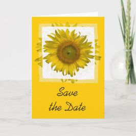 Anúncio Casamento de Girassol Amarelo Salvar a Data