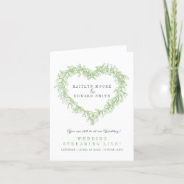 Anúncio Casamento de inverno ao vivo com visco verde e bra