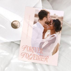 Anúncio Casamento de Pêssego de Elegância para Vintage Jun