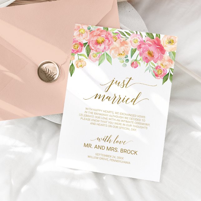 Anúncio Casamento de Recem casados de Flores de Pênia Pêss (Criador carregado)