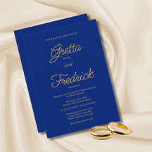 Casamento de Script Dourado Real Real do Elegance 