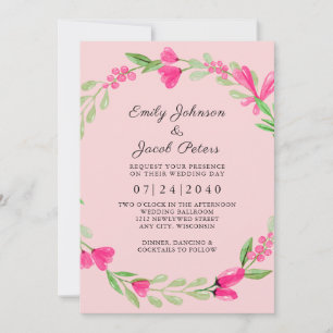 Anúncio Casamento Elegante de Rosas claro Vermelhos Florai