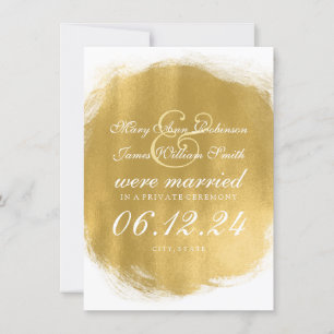 Anúncio Casamento / Elopete Dourado