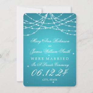 Anúncio Casamento / Elopete Turquesa de Cordas Espartivas