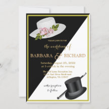 Casamento Floral Branco e Preto Elegante