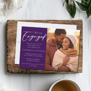 Anúncio Casamento Foto Engajamento Casal Roxa Real