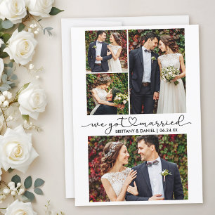 Anúncio Casamento Fotográfico de Script de Coração Moderno