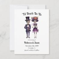 Casamento gótico salva esqueletos de data