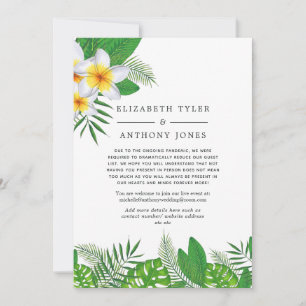 Anúncio Casamento Luau Havaiano com Lista de Convidados Re