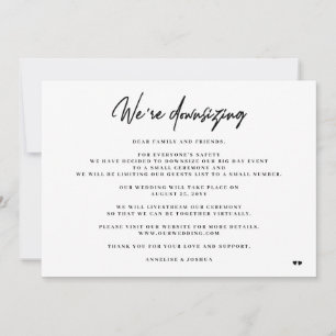 Anúncio Casamento menor elegante minimalista