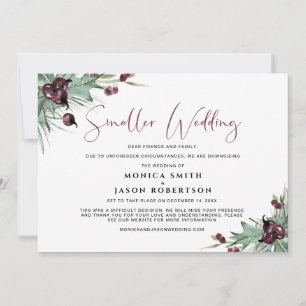 Anúncio Casamento Menor Feriado Roxo Bagas Azevinho