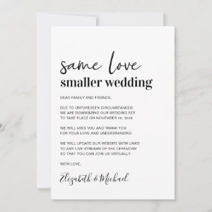 Anúncio Casamento Menor Minimalista