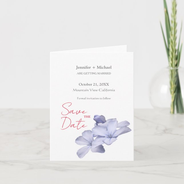 Anúncio Casamento Minimalista Caligrafia Floral  (Frente)