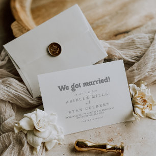 Anúncio Casamento Minimalista Formal Elegante