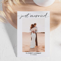 Casamento Mínimo de Foto do Script Moderno do rece