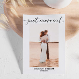 Anúncio Casamento Mínimo de Foto do Script Moderno do rece