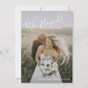 Anúncio Casamento Moderno de Foto Elegante