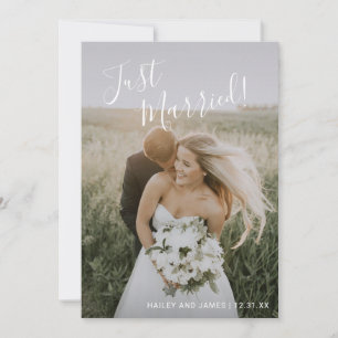 Anúncio Casamento Moderno de Foto Elegante