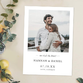 Anúncio Casamento Personalizado de Foto Moderna Simples