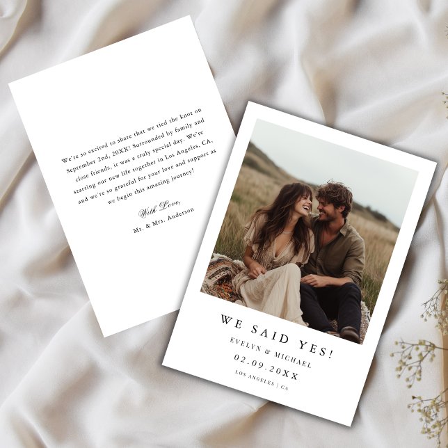 Anúncio Casamento Rústico Boho Foto Tipografia Nós Dissemo (Criador carregado)