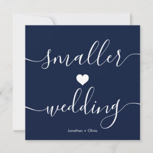 Anúncio Casamento Simples e Menor Azul Escuro