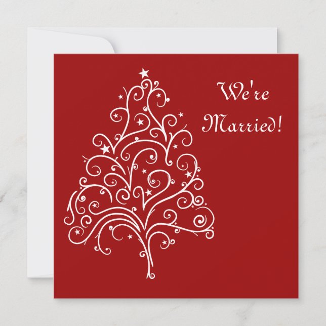 Anúncio Casamento Vermelho/Anúncio de Elopement (Frente)