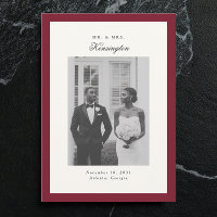 Casamento Vermelho da Foto de Caligrafia Elegante