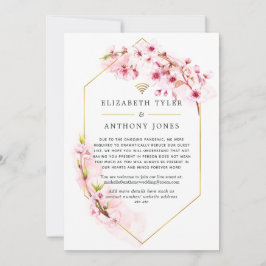 Anúncio Casamento Virtual Flor de Rosa Geométrica