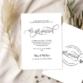 Anúncio Casamo-nos, Casados Modernos Elegantes.