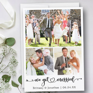 Anúncio Casamos com 3 Foto de Casamento de Coração da Cali