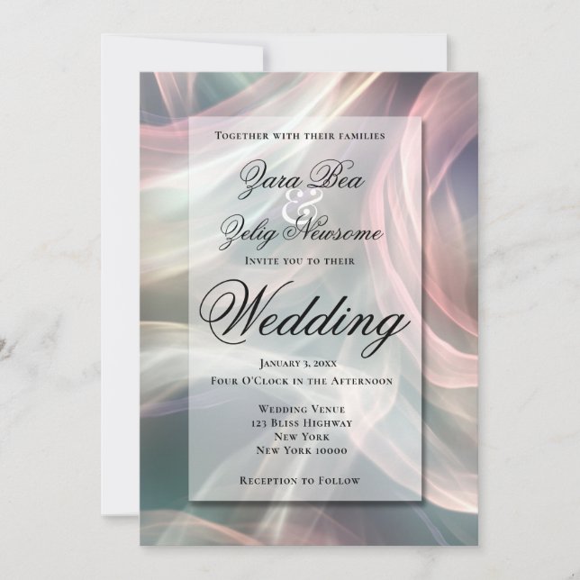 Anúncio Celebração de Glamour de Ano Novo Casamento (Frente)