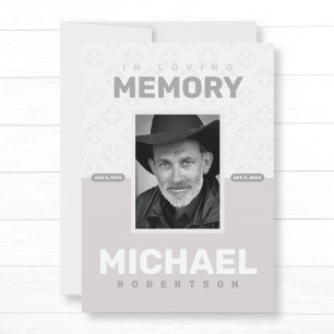 Anúncio Celebração Memorial Do Serviço Funeral De Fotograf