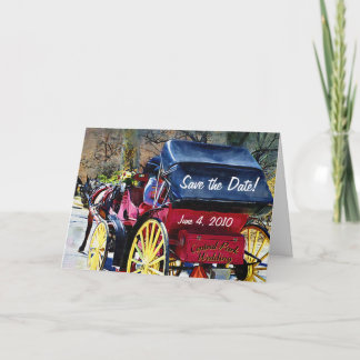 Anúncio Central Park Wedding Save the Date Card