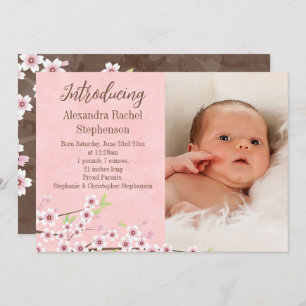 Anúncio Cereja Flor Rosa e Garota Marrom Foto Nascimento