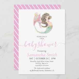 Anúncio Chá de fraldas de sereia debaixo do mar