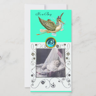 Anúncio CHÁ DE FRALDAS DE STORLS MONOGRAM aquamarine